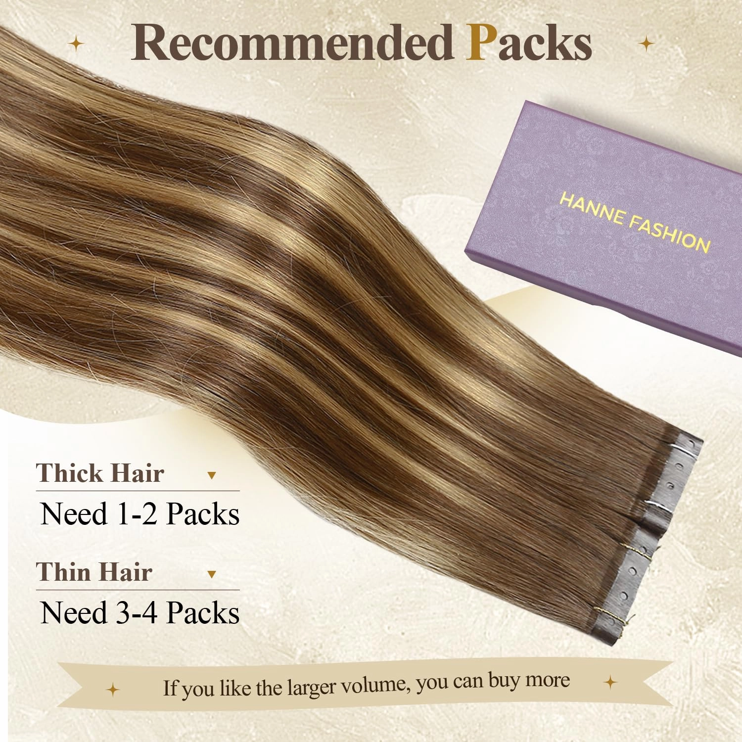 Human Hair Extensions T4/27 Highlight Honey Blonde Remy Human Hair Extensions with Holes Invisible PU Tape in Hair Extension Glueless Hair Extension for Women (35g 4Pcs,16 Inch)