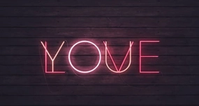 I ... Love You flashing neon sign e Video card