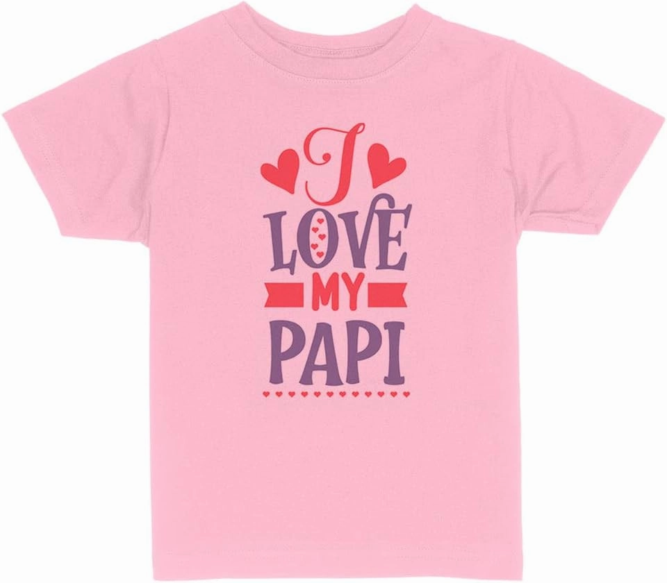 I Love My Papi Toddler Kids T-Shirt