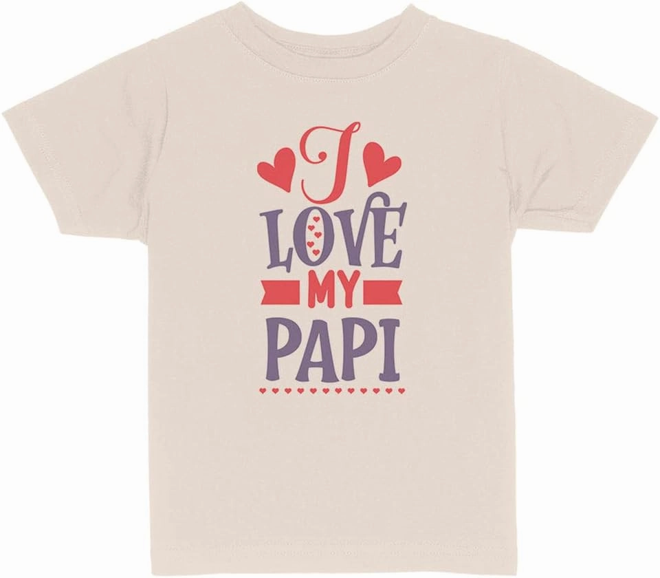 I Love My Papi Toddler Kids T-Shirt