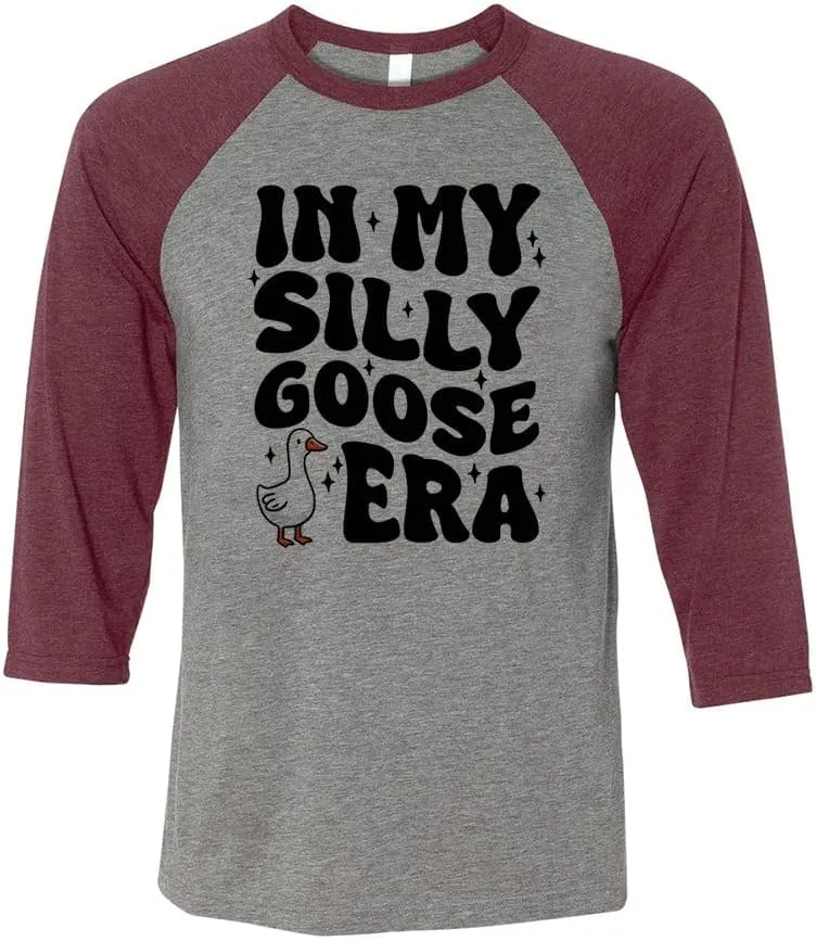 in My Silly Goose Era Three-Quarter Raglan Sleeve Baseball Shirt Unisex