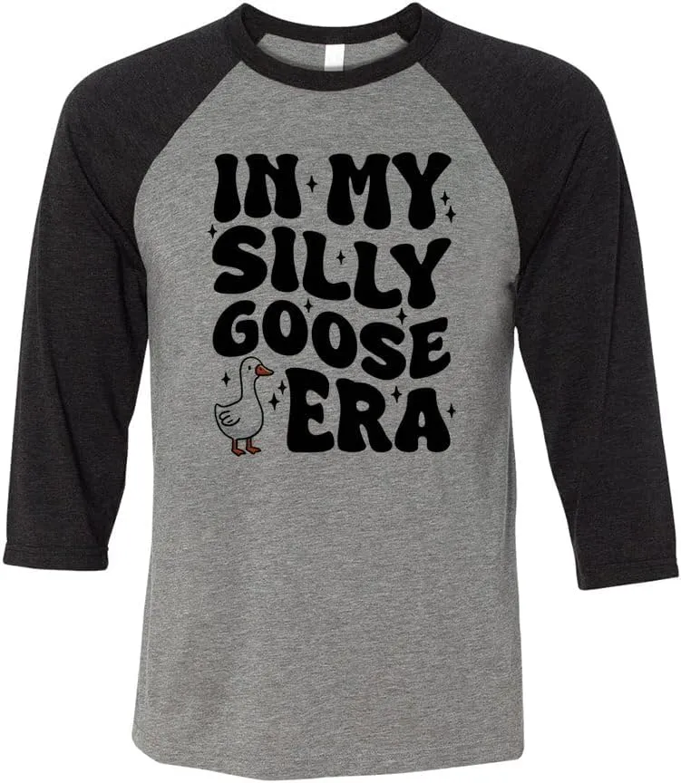 in My Silly Goose Era Three-Quarter Raglan Sleeve Baseball Shirt Unisex