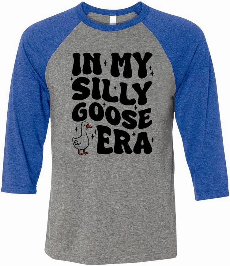in My Silly Goose Era Three-Quarter Raglan Sleeve Baseball Shirt Unisex