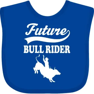 inktastic Future Bull Rider Rodeo Riding Baby Bib