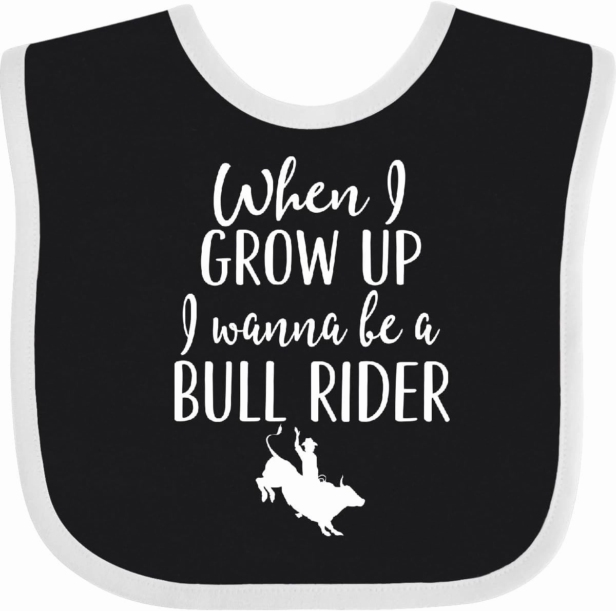 inktastic Future Bull Rider Rodeo Baby Bib