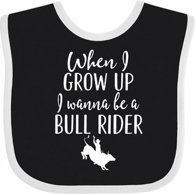 inktastic Future Bull Rider Rodeo Baby Bib