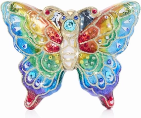 Jay Strongwater Rainbow Butterfly Glass Ornament - SDH20101-250