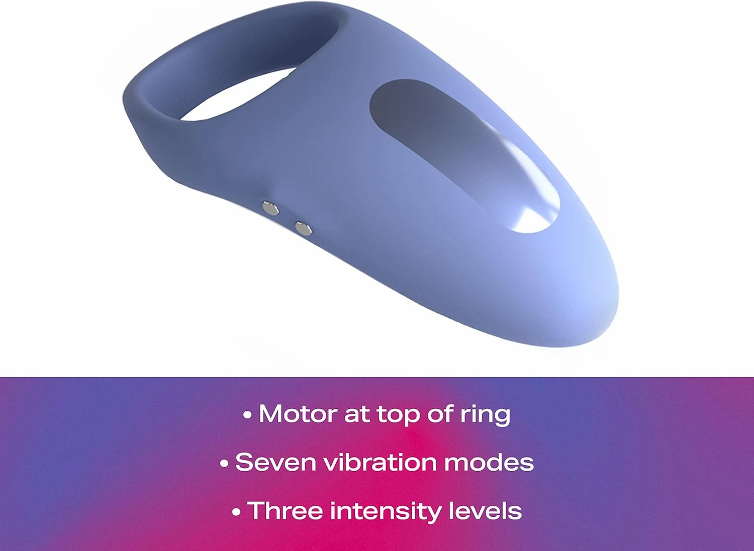 JIMMYJANE Tarvos - A Vibrating Silicone C-Ring, with 7 Intensifying Vibrational Modes and 3 Intensity Levels, for Men & Couples, Includes USB Charging Cord & Remote Control, Bath-Friendly Design