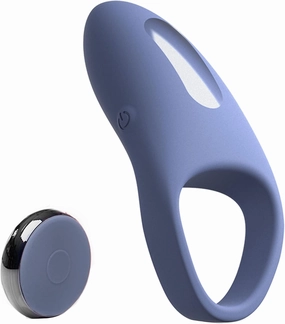 JIMMYJANE Tarvos - A Vibrating Silicone C-Ring, with 7 Intensifying Vibrational Modes and 3 Intensity Levels, for Men & Couples, Includes USB Charging Cord & Remote Control, Bath-Friendly Design