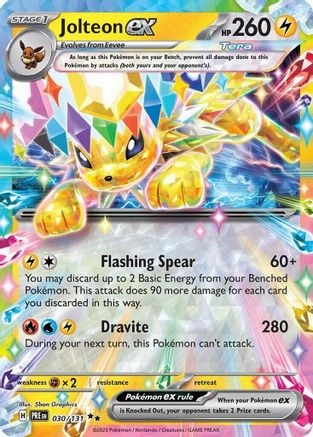 Jolteon ex - 030/131 30 - SV Prismatic Evolutions Pokemon