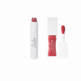 Julep So Plush Glossy Lip Oil   It’s Balm Lip Crayon Duo | Hydrating Lip Care with Nourishing Oils & Buttery Smooth Color | Sheer Pink Glossy Shine & Long-Lasting Rose Tint | Vegan & Cruelty-Free