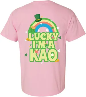 Kappa Alpha Theta Comfort Colors Tshirt | Theta Lucky Rainbow Sorority Comfort Colors Tee