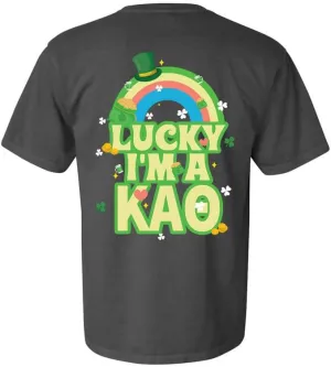 Kappa Alpha Theta Comfort Colors Tshirt | Theta Lucky Rainbow Sorority Comfort Colors Tee