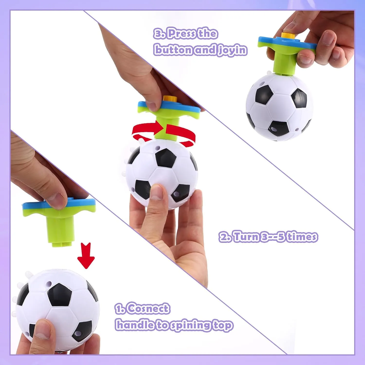 Kids Party Favors Toys, 10 Pcs LED Light Up Spining Tops, Easter Day Gifts Goodie Bag Stuffers Carnival Prizes School Classroom Rewards Treasure Box, Glow in The Dark Party Supplies