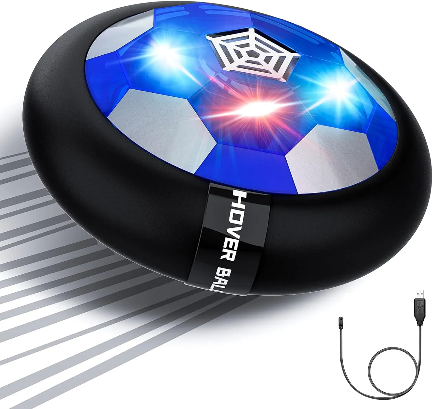 Kids Toys Hover Soccer Ball Rechargeable, Stocking Stuffers for Kids Indoor Games with Flashing Light for Christmas Halloween Birthday for Boys Girls Toddlers 3 -10 Years Old