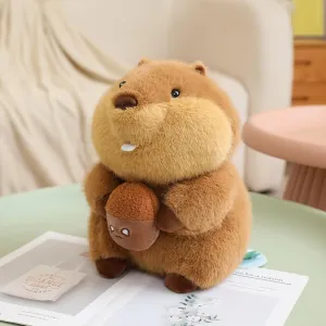 KUUDESOXX Cute Stuffed Animal, Penguin Plush Toy, a Cute and Comfortable Companion, Perfect as a Sweet Birthday (beaver-02)