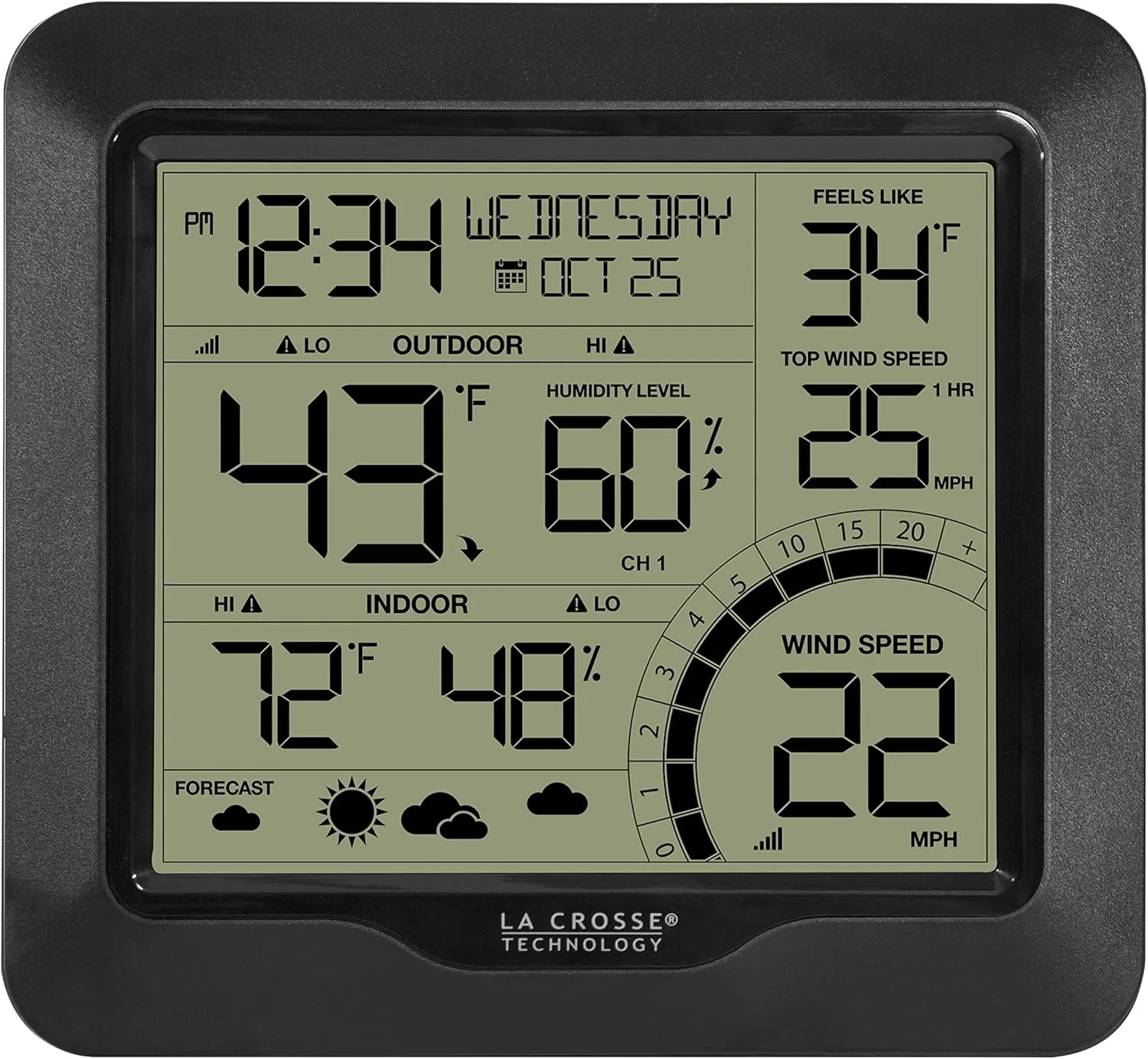 La Crosse Technology 327-1417BW Wind Speed Weather Station