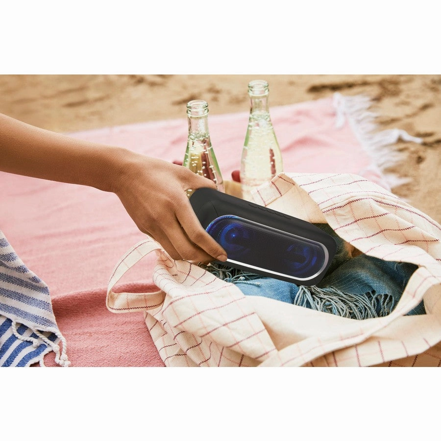 Laser Bluetooth TWS Groove Speaker - Black