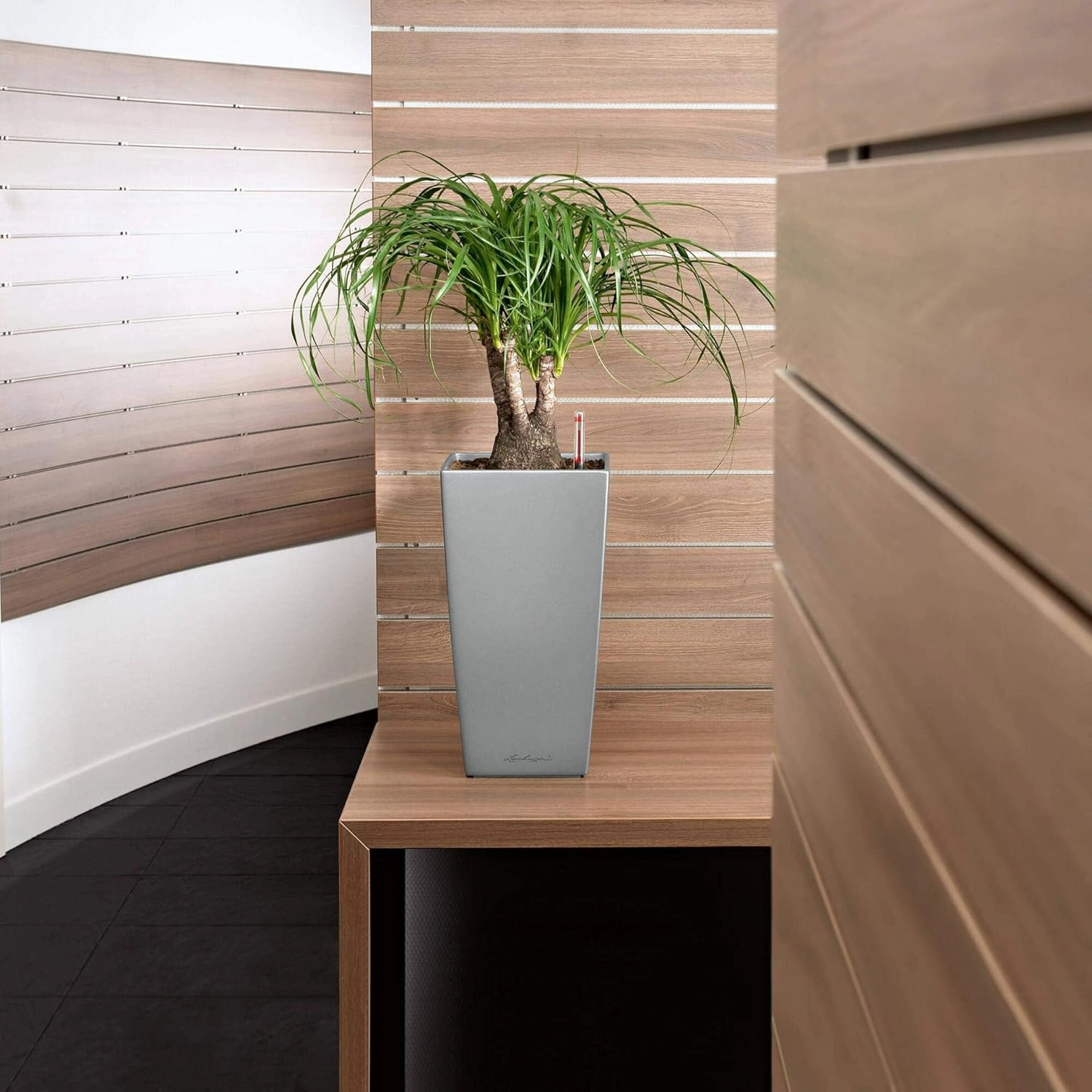 Lechuza CUBICO Premium 22 Anthracite Metallic 18463