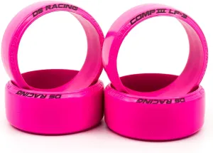 LF-3 Drift CompIII (Pink Color) Competition Tires for 1/10 RC MST RMX Yokomo RD Tamiya Reve D RDX Drifting Car (LF-3)