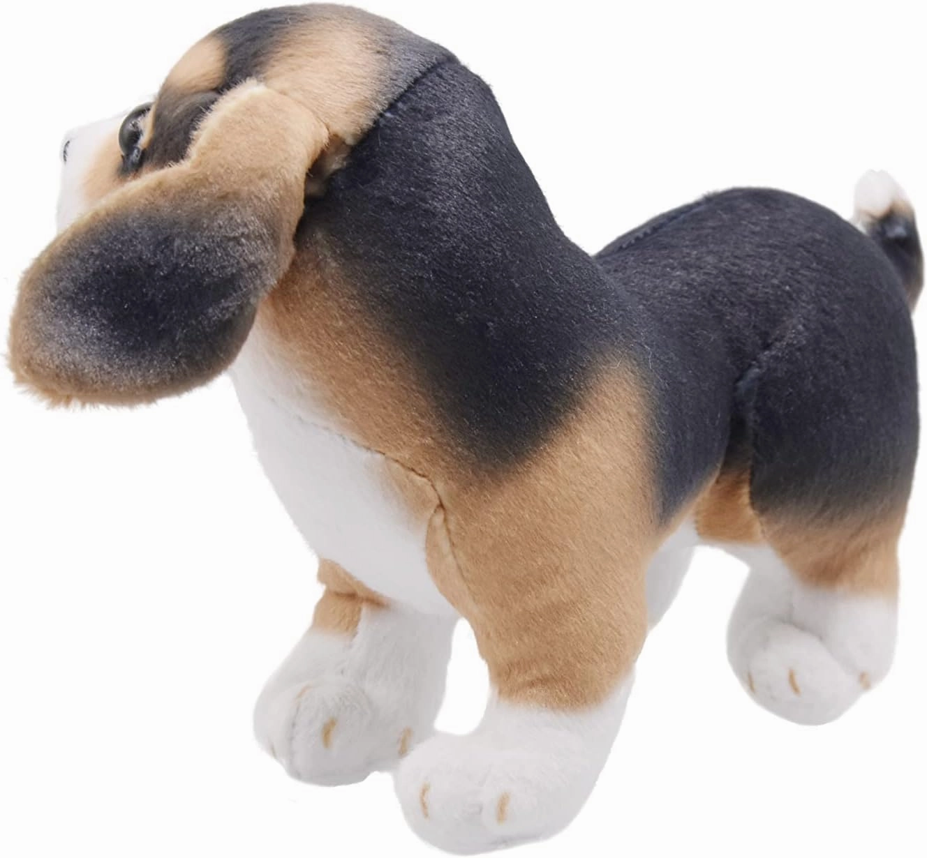 Lifelike Beagle Stuffed Animal Animated Plush Puppy Toy Doll Super Realistic Dogs Act Like Real Excellent Gifts for Kids Birthday Party Dog Collection 9 Inches (Beagle)