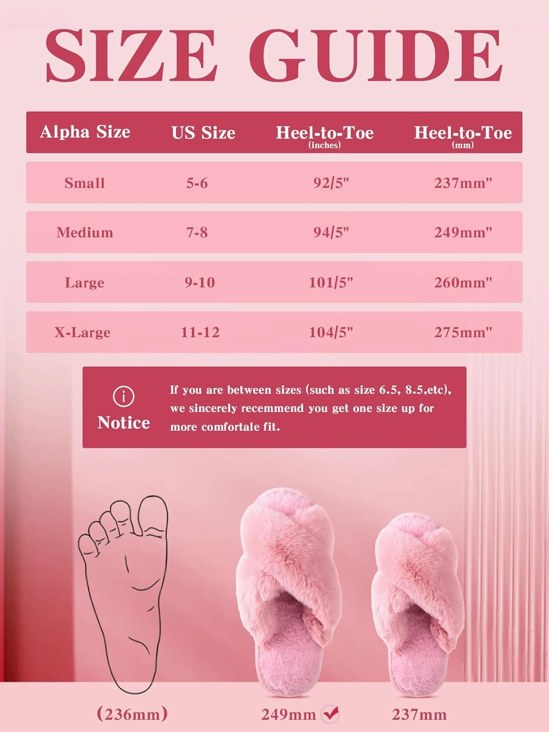 Liitrsh 8 Pairs Women's Cross Band Slippers Fuzzy House Slippers Plush Furry Bridesmaid Shoes Open Toe Soft Comfy Warm House Shoes for Women