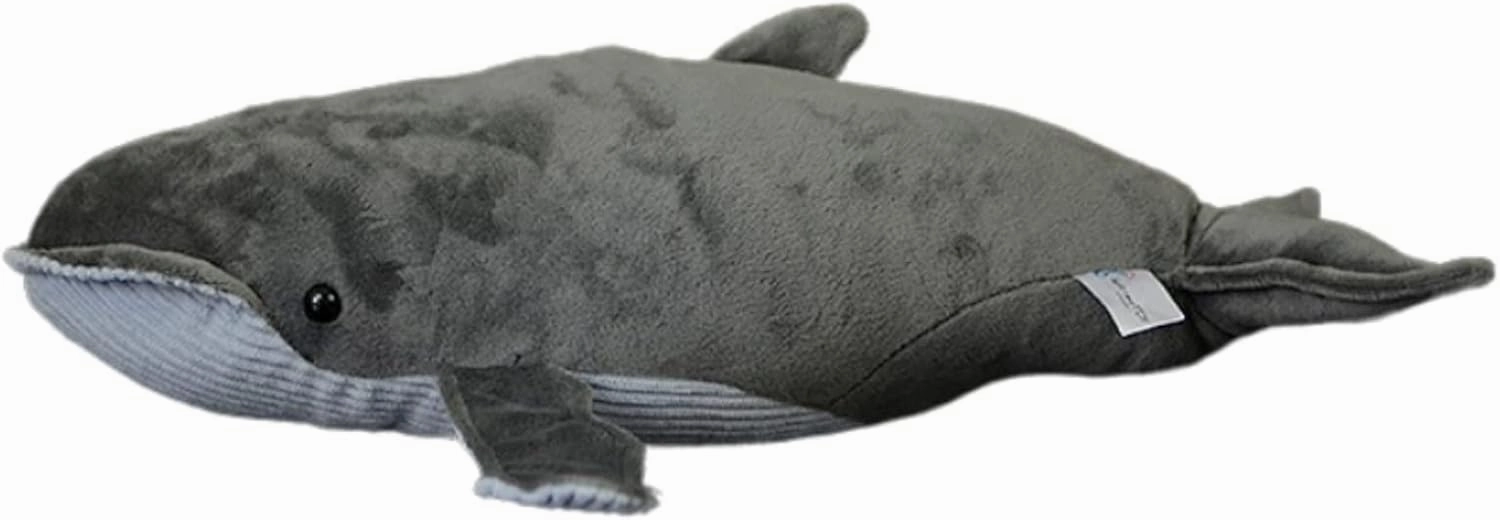lilizzhoumax Simulation Baleen Whale Plush Toy - Grey Baleen Whale Realistic Stuffed Animal, Soft Plush Stuffed Animal, 20 Inch Realistic Toy, Stuffed PP Cotton, Gifts for Boys and Girls, Home Decor…