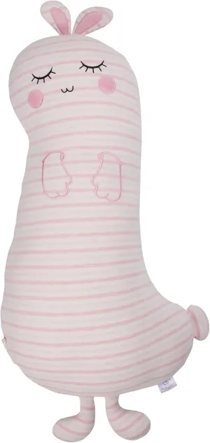 Long Bunny Plush Pillow, Stuffed Animal Pillow with Pillow Covers,31.5inch Cute Bunny Filled Animal Kawaii Soft Body Pillow Doll Toy Gift for Girl and Boy(Pink)