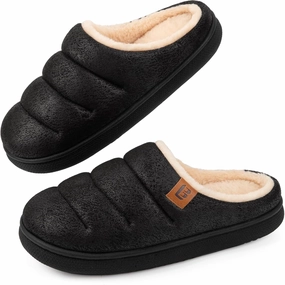 LongBay Women's House Slippers Microsuede Ultra-Soft Lightweight Memory Foam Warm Fuzzy Sherpa Bedroom Indoor Shoes