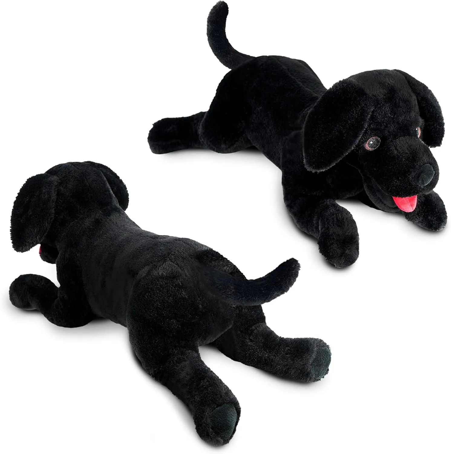 LotFancy Dog Stuffed Animal, 26 inch Black Lab Plush Dog, Realistic Stuffed Dog, Puppy Plush Toy for Kids