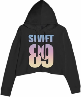 Lover Era Swift 89 Birth Year Music Fan Cropped Fleece Hoodie, Soft & Cozy, Trendy Fit