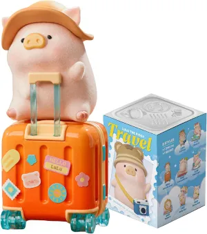 Lulu The Piggy Travel Series 1PC Cute Pig Blind Box Figures Collectible Toys Birthday Gift