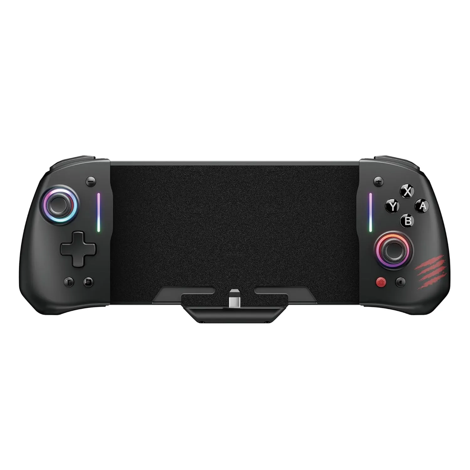 Mad Catz C.A.T. 12 Ergonomic RGB Switch Controller, Adjustable dual-vibration, 6-axis motion control, Adjustable turbo function