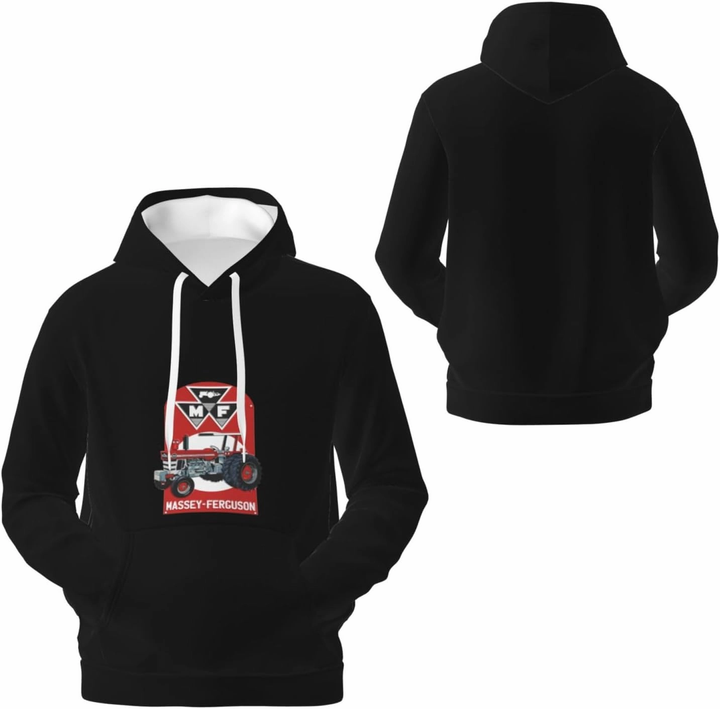 Massey Ferguson Fleece Comfortable Hoodie, Hoodie Long Sleeve Pullover Casual Sweatshirt-