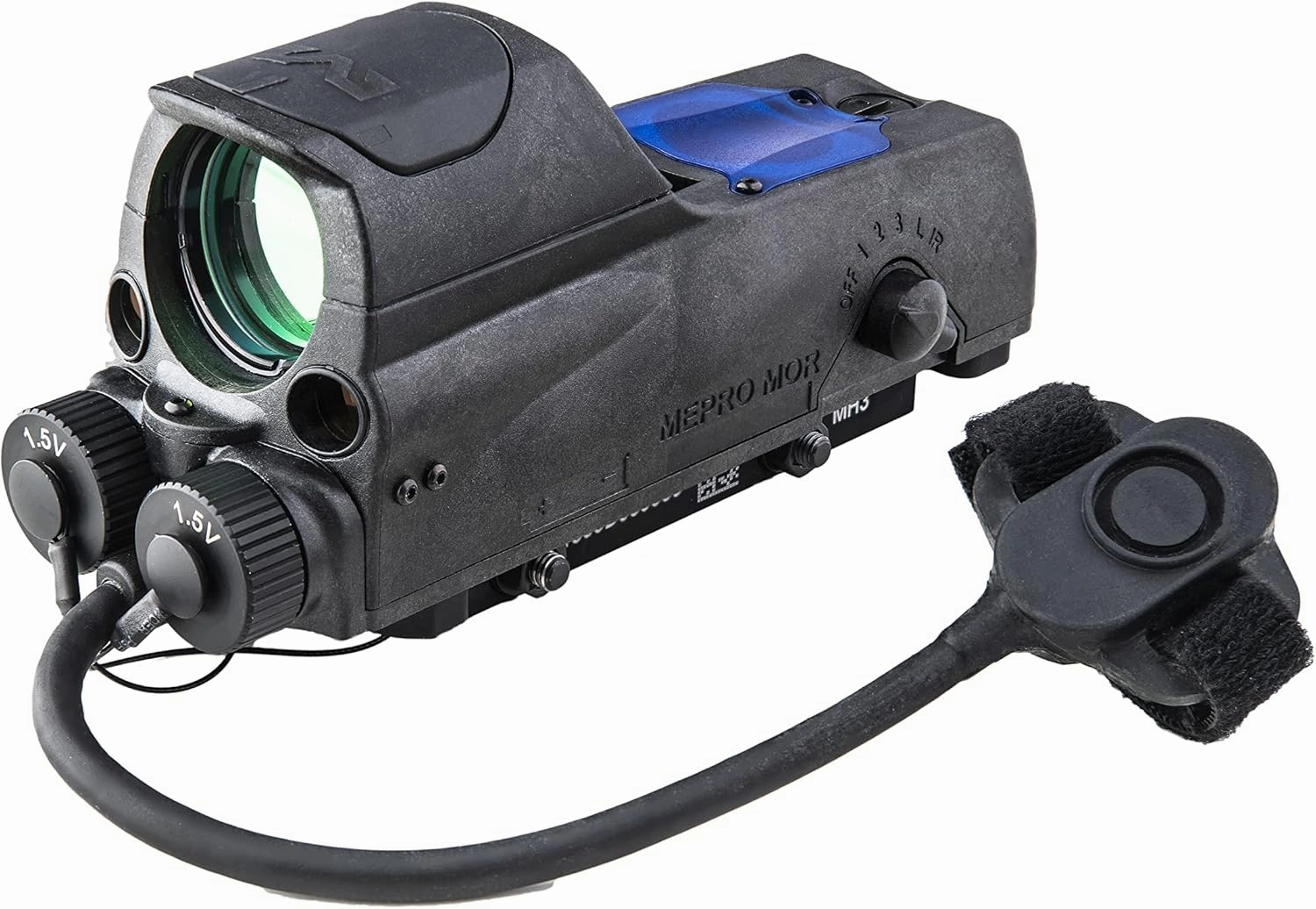 MEPROLIGHT MEPRO MOR Multi-Purpose Reflex Electro Optic Mil-Spec Red Dot with Active and Passive Illumination, Both IR and Visible Pointers.
