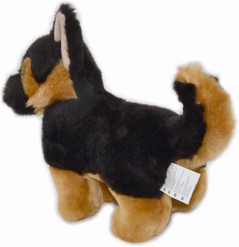 Millffy Lifelike Plush German Shepherd Realistic Stuffed Animal Dog Soft Puppy Toy for Kids(11 inch (24-28 CM), German Shepherd)
