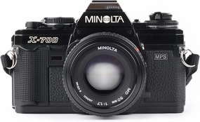 Minolta X-700 35MM SLR Film Camera with MD mount lens System. Included 50mm f/2 Manual Focus Lens (Renewed)