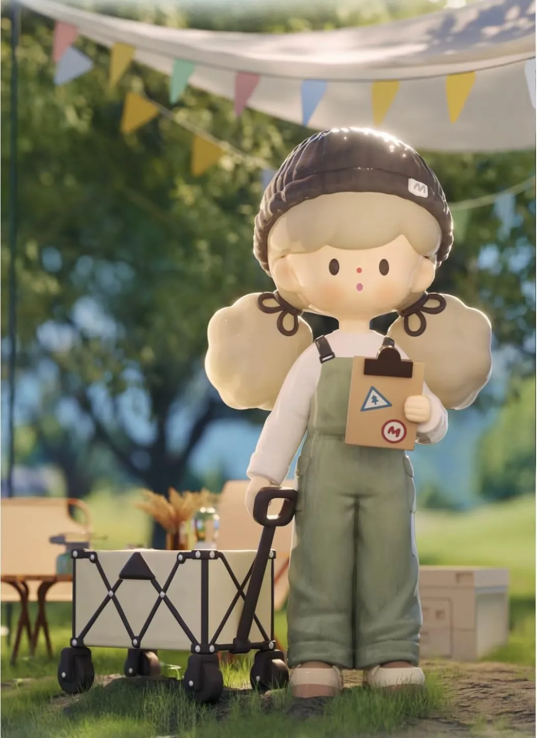 Molinta Camping Notes Series Blind Box Figures 9PCs Cute Collectible Toys Home Decorations, Holiday Birthday Gifts
