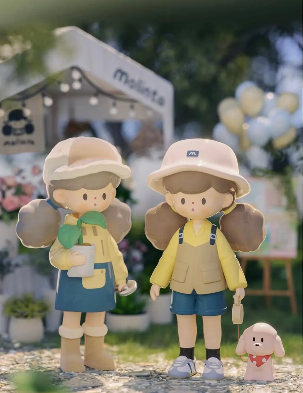Molinta Camping Notes Series Blind Box Figures 9PCs Cute Collectible Toys Home Decorations, Holiday Birthday Gifts