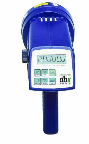 Monarch Nova-Strobe dbx 115/230 Deluxe Battery-Powered Digital Portable Stroboscope Kit with NIST Certificate of Calibration, Spare Lamp, and Latching Carrying Case, 3.56" H x 9" L x 3.66" W