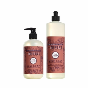 MRS. MEYER'S CLEAN DAY Variety, 1 Mrs. Meyer's Liquid Hand Soap, 12.5 OZ, 1 Mrs. Meyer's Liquid Dish Soap, 16 OZ, 1 CT (Fall Leaves)