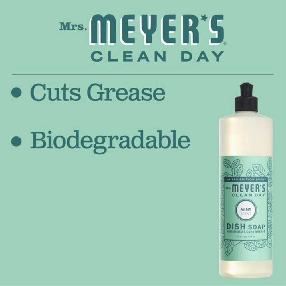 MRS. MEYER'S CLEAN DAY Variety, 1 Mrs. Meyer's Liquid Hand Soap, 12.5 OZ, 1 Mrs. Meyer's Liquid Dish Soap, 16 OZ, 1 CT (Mint)
