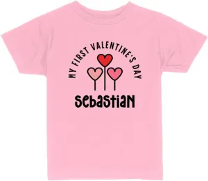 My First Valentine's Day Sebastian Toddler Kids T-Shirt