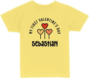 My First Valentine's Day Sebastian Toddler Kids T-Shirt