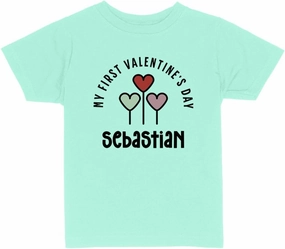 My First Valentine's Day Sebastian Toddler Kids T-Shirt