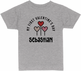 My First Valentine's Day Sebastian Toddler Kids T-Shirt