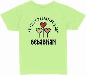 My First Valentine's Day Sebastian Toddler Kids T-Shirt