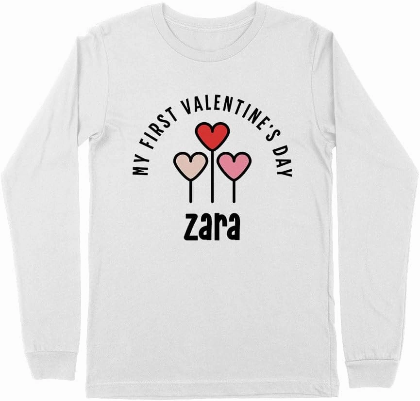 My First Valentine's Day Zara Kids Long Sleeve T-Shirt Youth