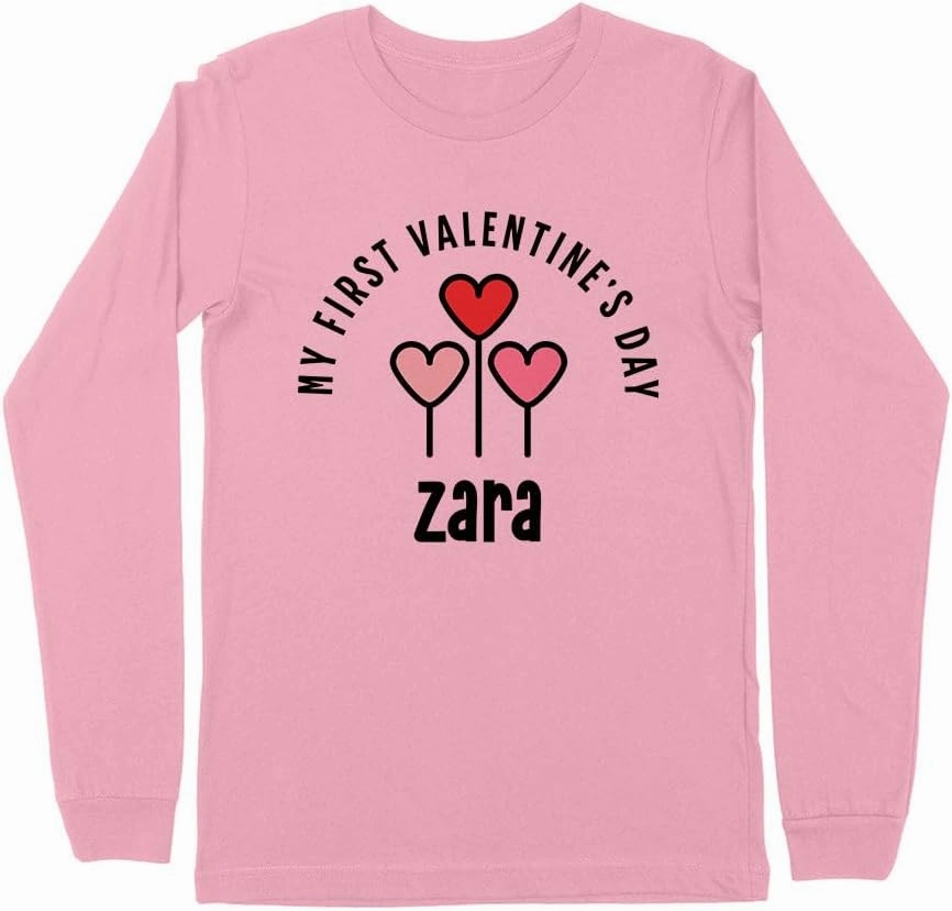 My First Valentine's Day Zara Kids Long Sleeve T-Shirt Youth