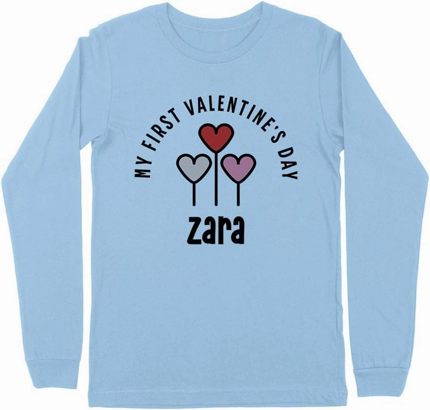 My First Valentine's Day Zara Kids Long Sleeve T-Shirt Youth